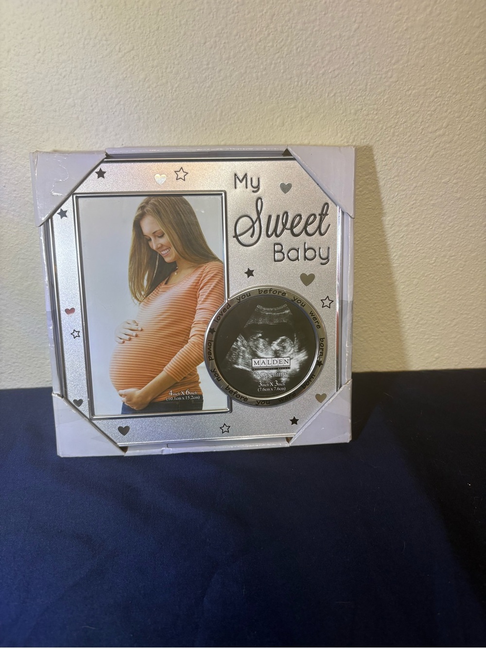 My Sweet Baby Silver Photo & Sonogram Frame by Malden